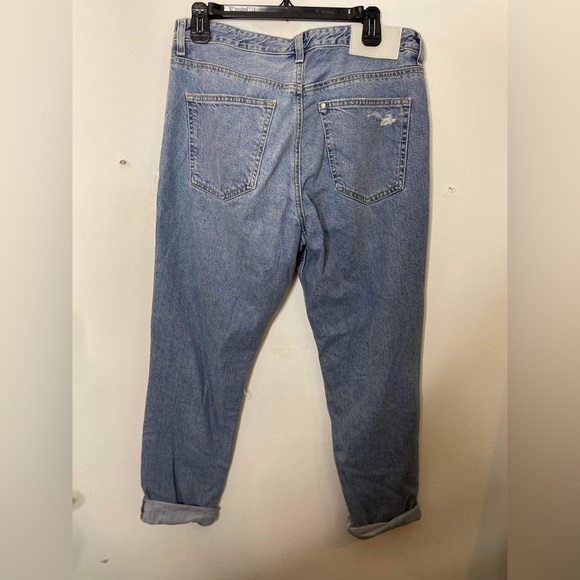 H&M & denim jeans low waist distressed, boyfriend, jeans size 28 - Picture 3 of 11